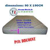Matelas CLARA Confort équilibré haut.13cm.
